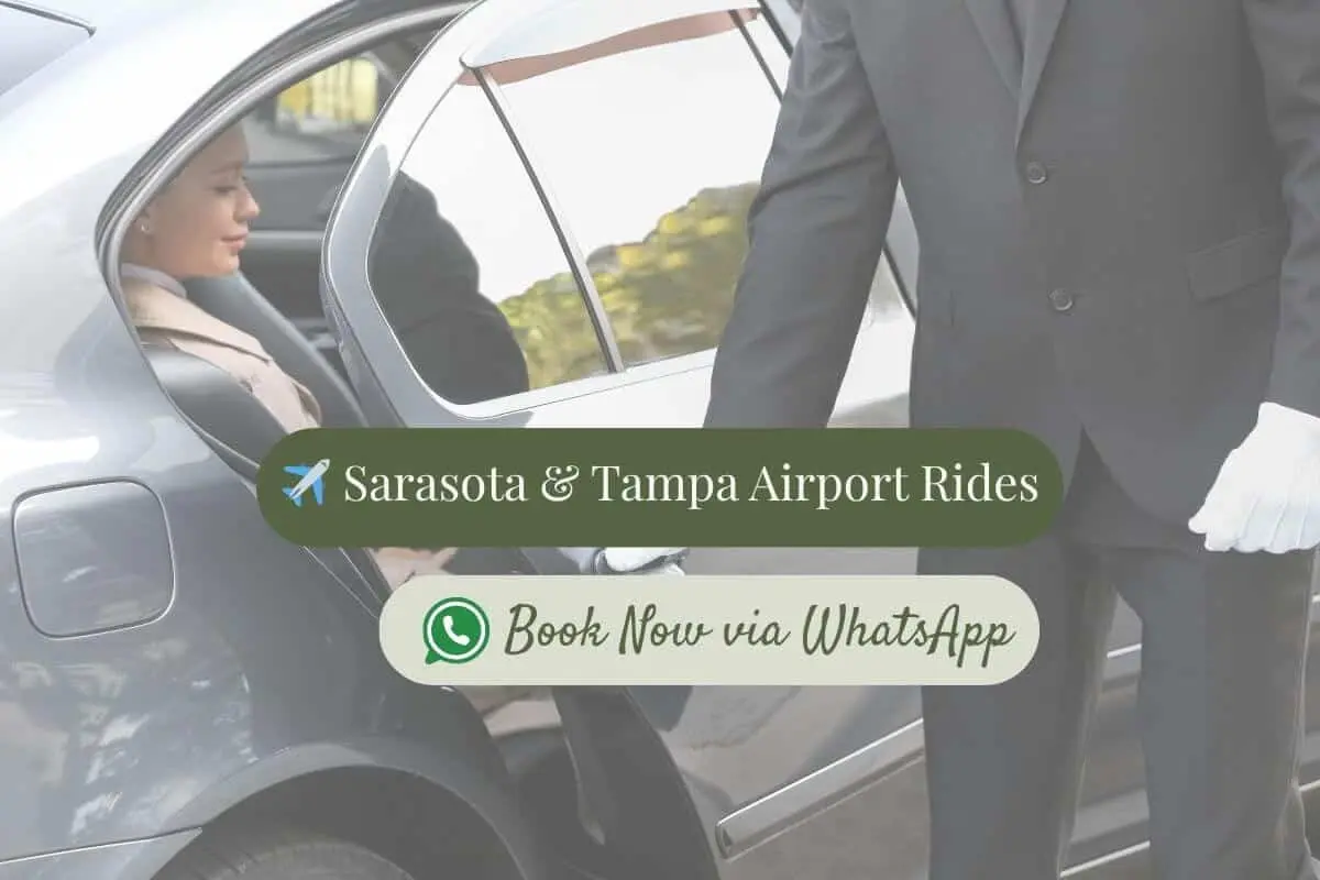 Private airport ride from Sarasota and Tampa with WhatsApp booking