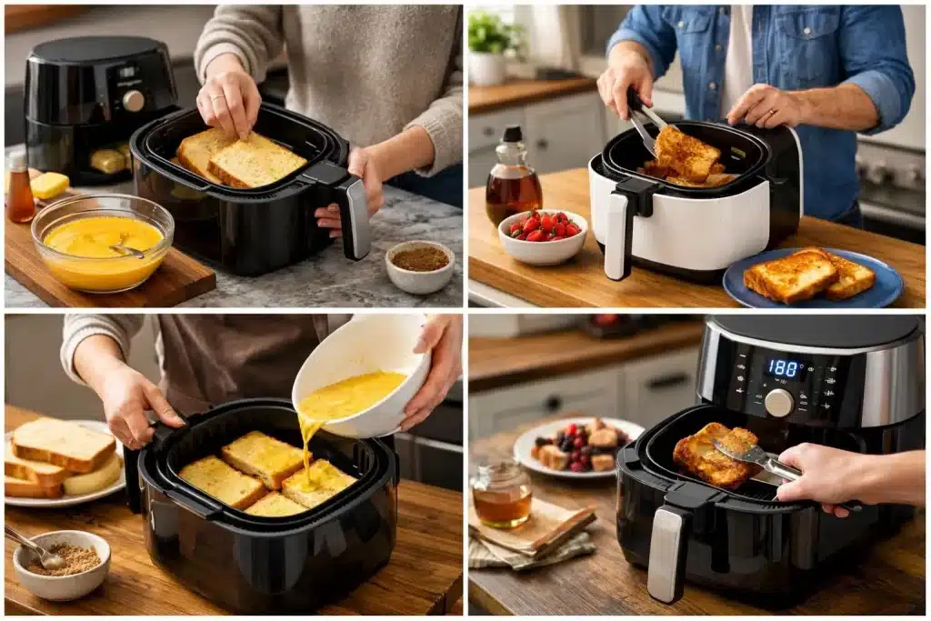 french toast air fryer temperature