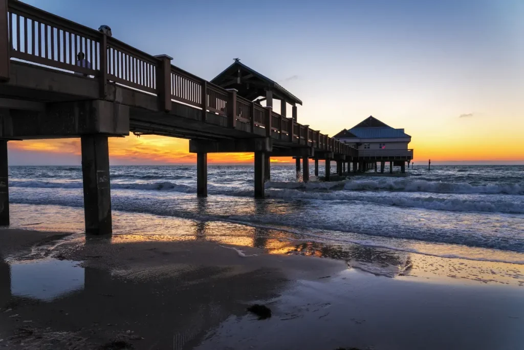 Bradenton pier and Gulf Coast sunset for local Florida guides