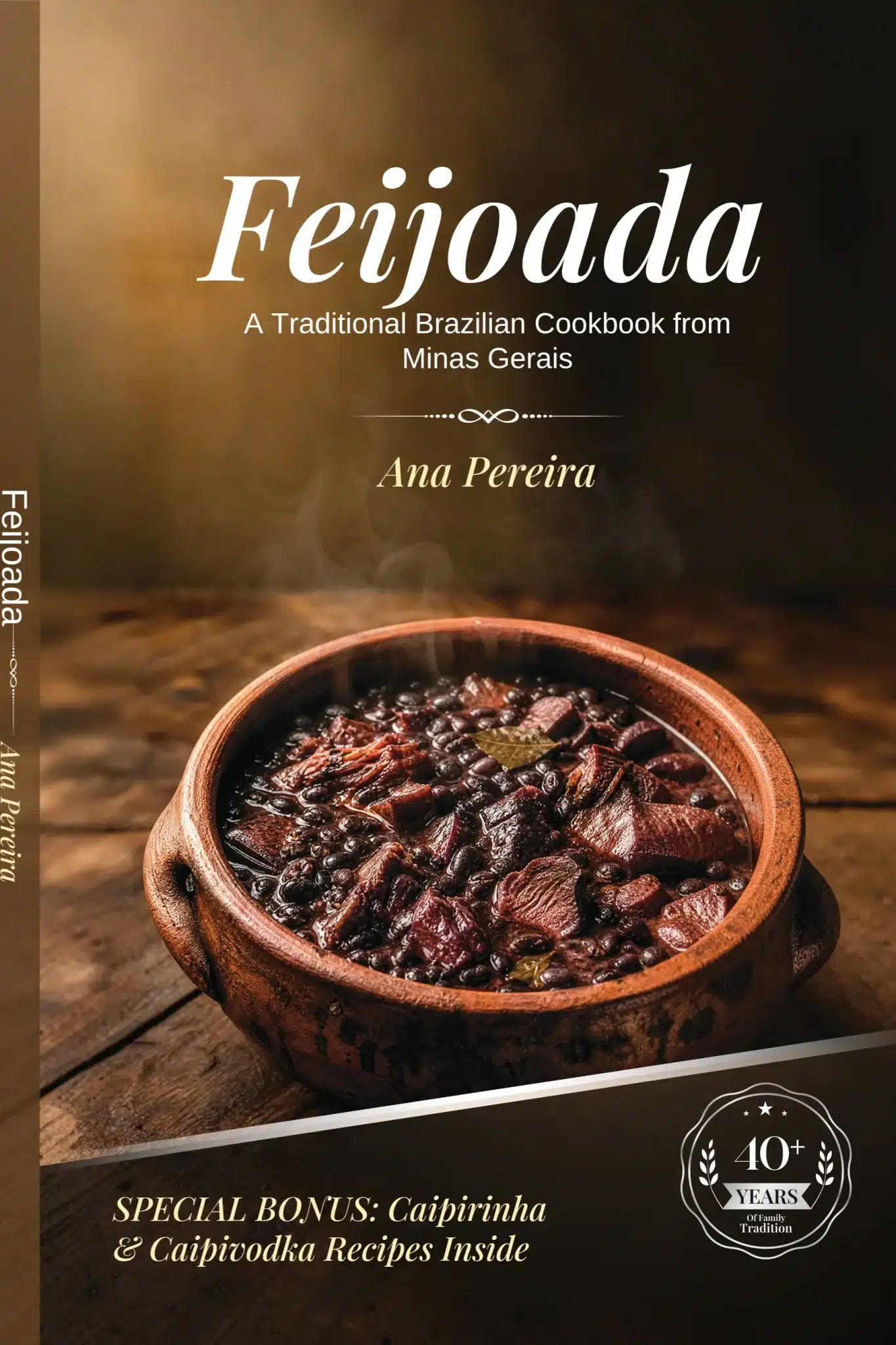Front cover of the Feijoada cookbook by Ana Pereira.